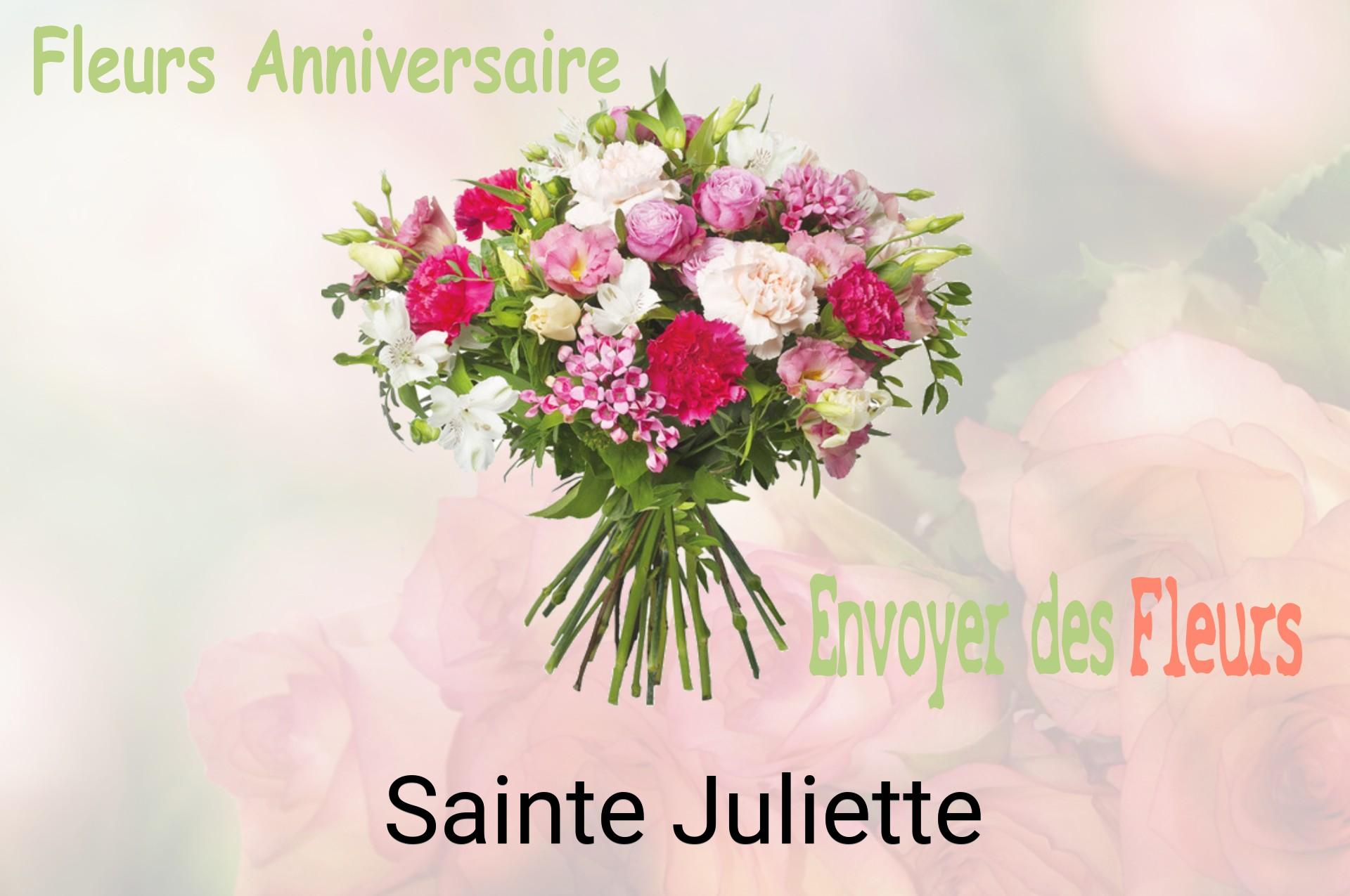 Bouquet de fleurs d’anniversaire livré à Sainte-Juliette