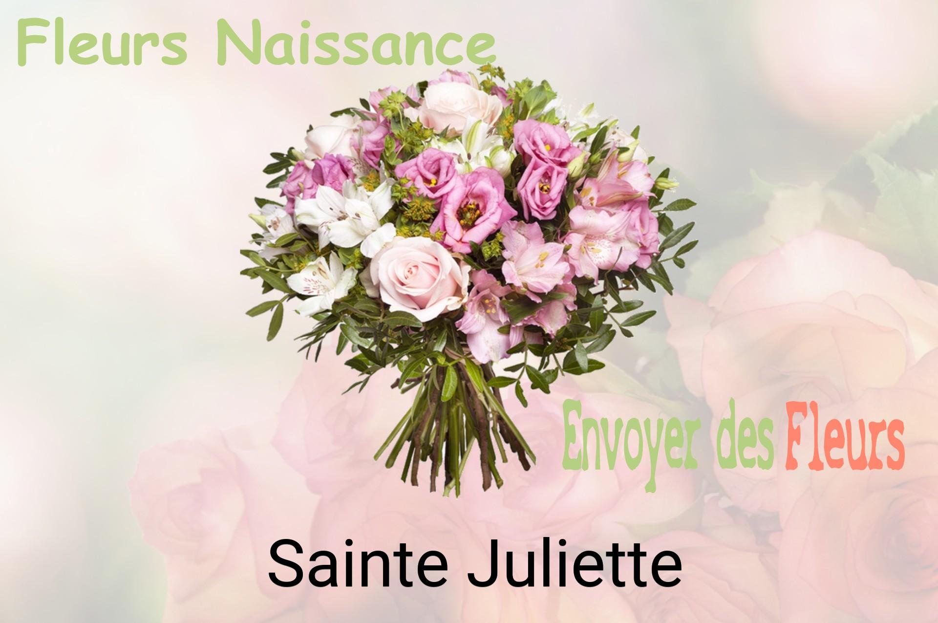 Bouquet de fleurs de naissance livré à Sainte-Juliette